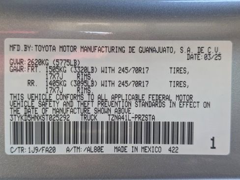 Used 2025 Toyota Tacoma SR image 27