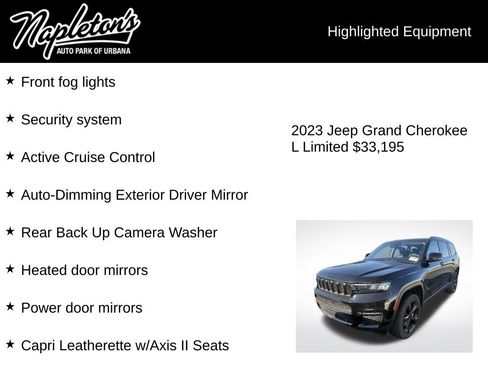 Used 2023 Jeep Grand Cherokee L Limited w/ Luxury Tech Group II image 8