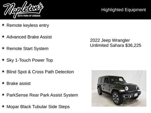 Used 2022 Jeep Wrangler Unlimited Sahara w/ LED Lighting Group AWD/4WD image 16