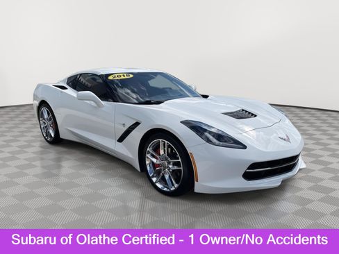 Used 2018 Chevrolet Corvette Stingray Coupe w/ Battery Protection Package RWD image 1