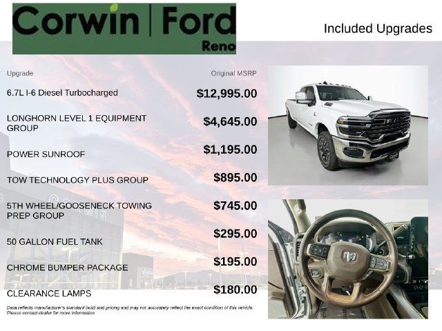 Used 2026 RAM 3500 Longhorn AWD/4WD image 3
