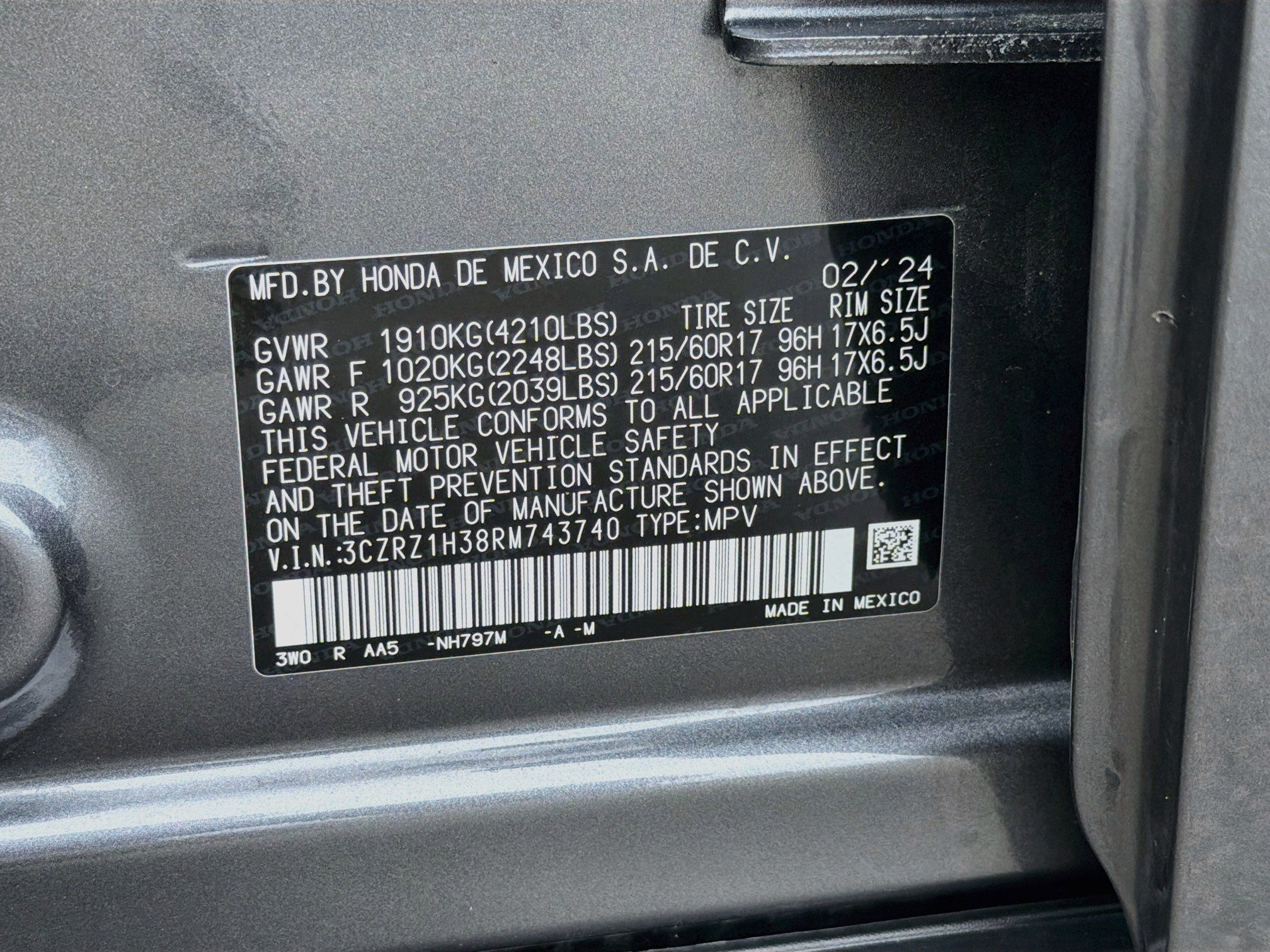 Used 2024 Honda HR-V LX image 41