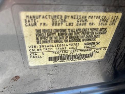 Used 2008 Nissan Sentra 2.0 S image 9