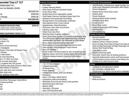 Used 2020 Chevrolet Trax LT w/ LT Convenience Package image 39