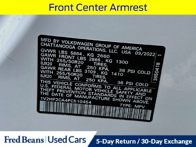 Used 2023 Volkswagen Atlas SE AWD/4WD image 37