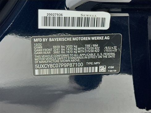 Used 2023 BMW X6 M50i w/ Executive Package image 36