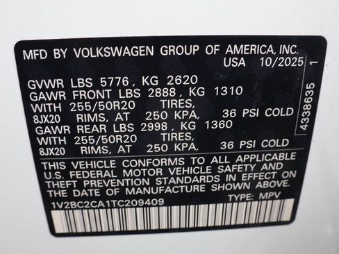 New 2026 Volkswagen Atlas Cross Sport SEL AWD/4WD image 48