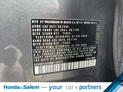 Used 2021 Volkswagen Tiguan S AWD/4WD image 21