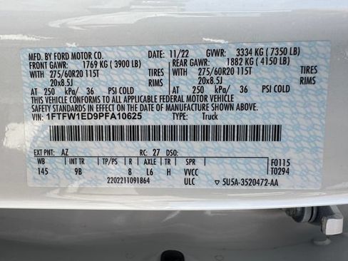 Used 2023 Ford F150 Platinum w/ Equipment Group 701A High AWD/4WD image 32