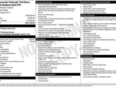 Used 2025 Chevrolet Colorado Trail Boss AWD/4WD image 26