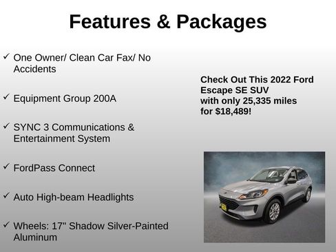 Used 2022 Ford Escape SE AWD/4WD image 4