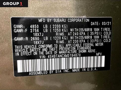 Used 2021 Subaru Outback Limited image 36