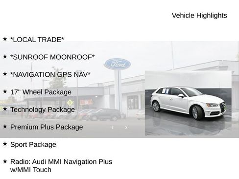 Used 2016 Audi A3 e-tron Premium Plus w/ Premium Plus Package FWD image 19