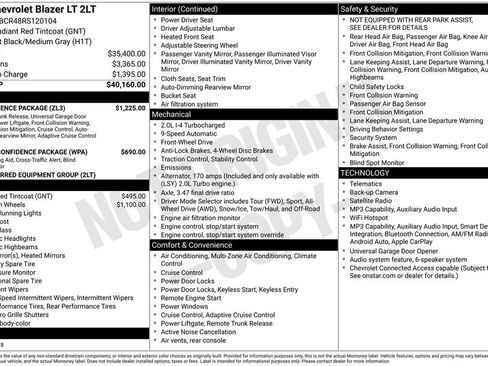 Used 2024 Chevrolet Blazer LT w/ Convenience Package FWD image 6