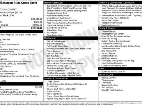 Used 2020 Volkswagen Atlas Cross Sport SEL AWD/4WD image 9