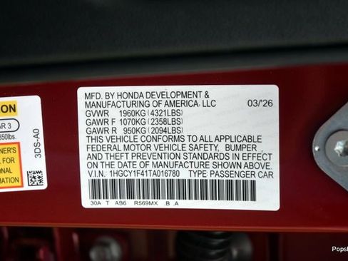 New 2026 Honda Accord SE image 18