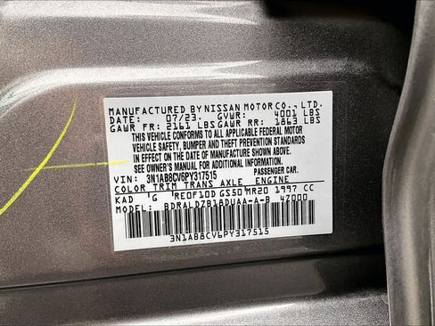 Used 2023 Nissan Sentra SV w/ All-Weather Package FWD image 35