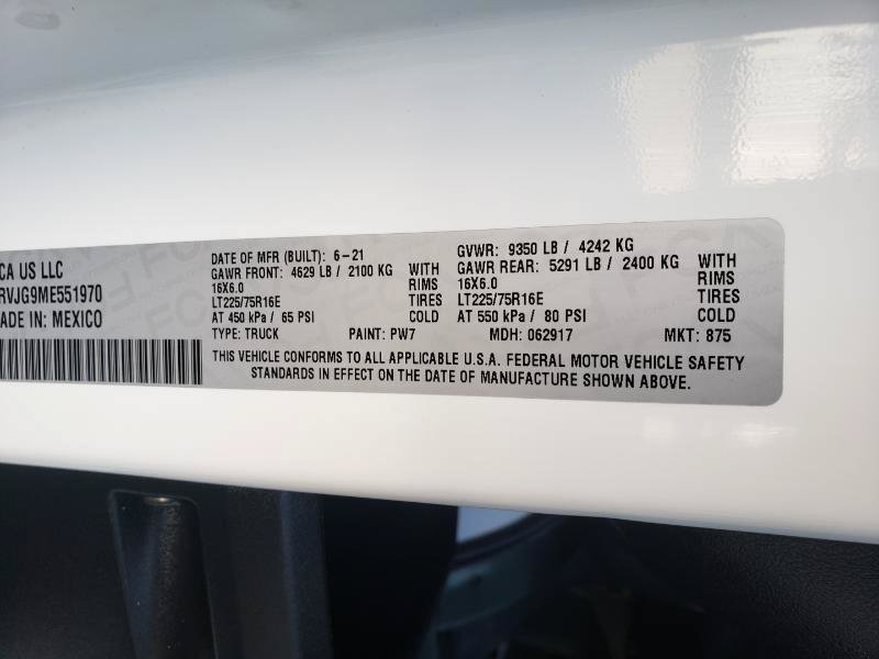 Used 2021 RAM ProMaster 3500 FWD image 26