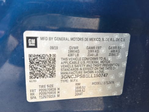 Used 2020 Chevrolet Trax LT w/ LT Convenience Package AWD/4WD image 18