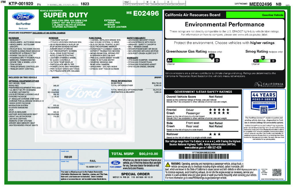 Used 2021 Ford F250 Lariat w/ Chrome Package AWD/4WD image 23