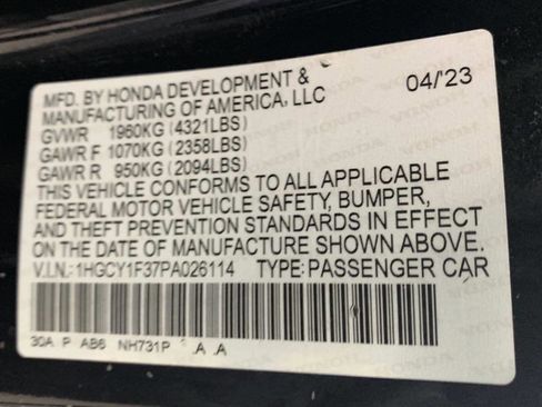 Certified 2023 Honda Accord EX image 42