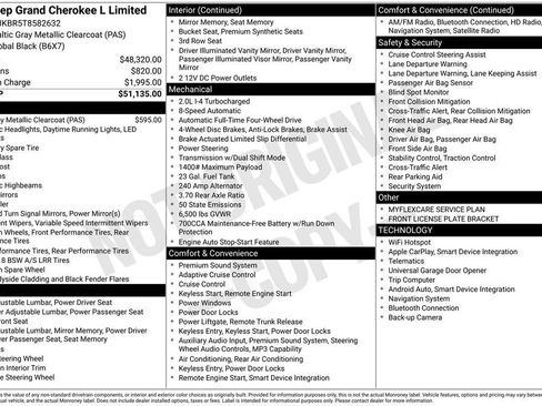 New 2026 Jeep Grand Cherokee L Limited AWD/4WD image 2