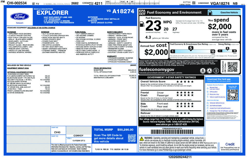 New 2027 Ford Explorer ST-Line AWD/4WD image 6