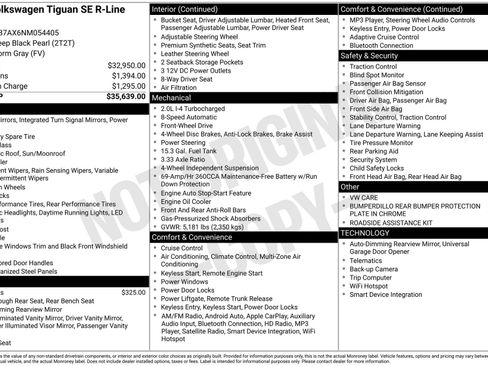 Used 2022 Volkswagen Tiguan SE R-Line image 3