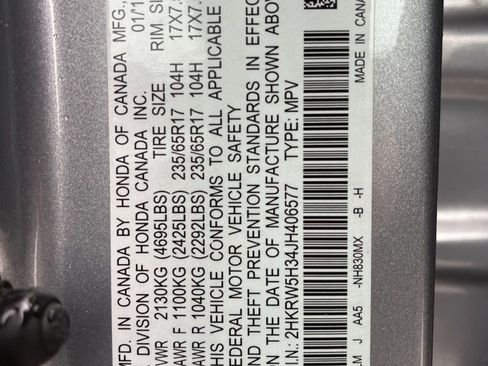 Certified 2018 Honda CR-V LX image 9