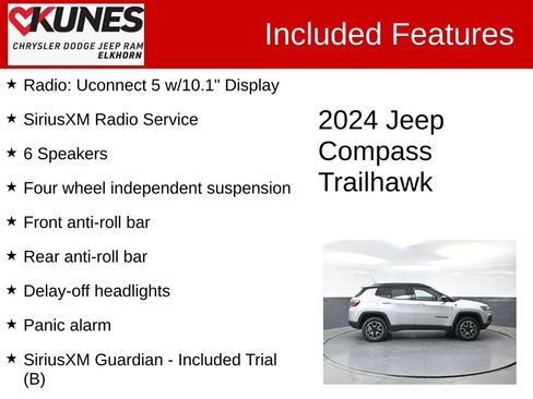 Used 2024 Jeep Compass Trailhawk AWD/4WD image 3