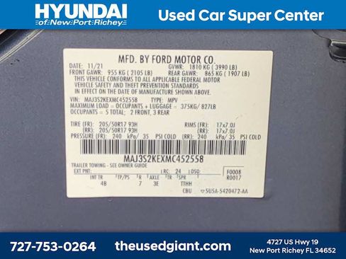 Used 2021 Ford EcoSport Titanium FWD image 33
