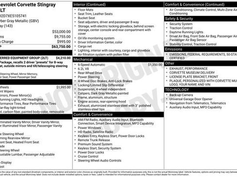 Used 2014 Chevrolet Corvette Stingray Coupe w/ 2LT Preferred Equipment Group image 5