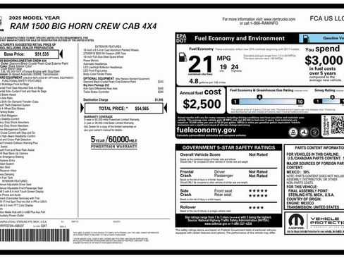 Certified 2025 RAM 1500 Big Horn image 4