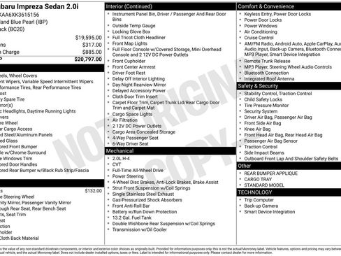 Used 2019 Subaru Impreza 2.0i image 6