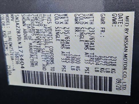 Used 2020 Nissan Murano SV image 30