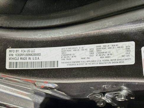 Used 2022 RAM 1500 TRX w/ TRX Level 2 Equipment Group AWD/4WD image 35