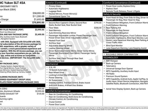 Used 2021 GMC Yukon SLT w/ SLT Luxury Plus Package RWD image 32