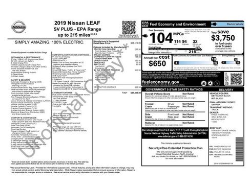 Used 2019 Nissan Leaf SV Plus w/ SV All Weather Package image 26