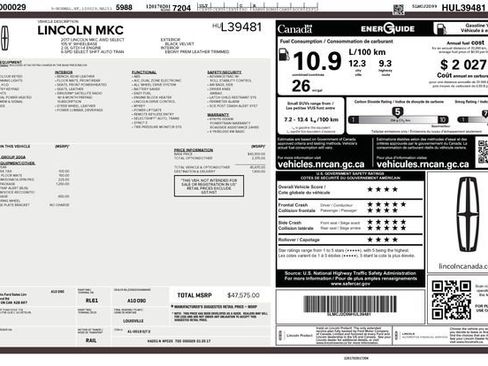 Used 2017 Lincoln MKC Select w/ Select Plus Package AWD/4WD image 19