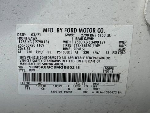 Used 2021 Ford Explorer ST w/ Equipment Group 401A AWD/4WD image 27