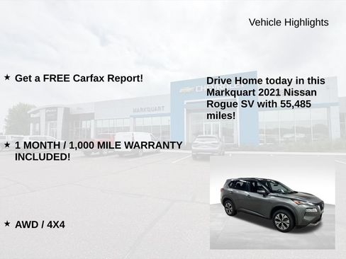 Used 2021 Nissan Rogue SV AWD/4WD image 8