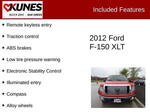Used 2012 Ford F150 XLT w/ XLT Chrome Pkg AWD/4WD image 2