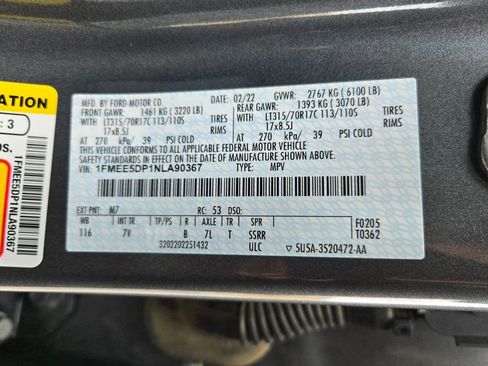 Used 2022 Ford Bronco Outer Banks w/ Sasquatch Package image 29