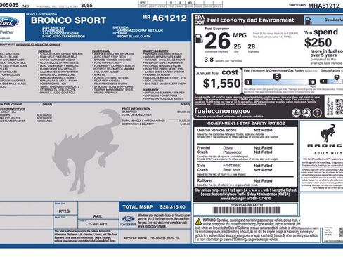 Used 2021 Ford Bronco Sport AWD/4WD image 14