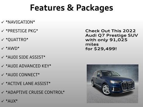 Used 2022 Audi Q7 3.0T Prestige w/ Prestige Package image 4