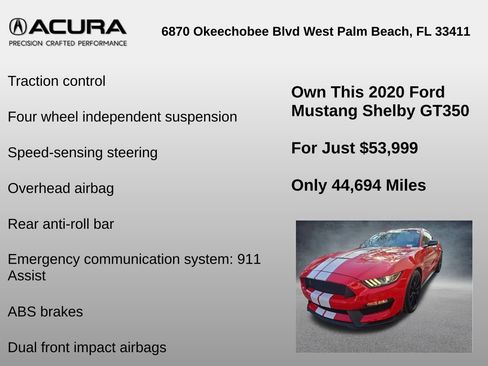 Used 2020 Ford Mustang Shelby GT350 w/ Technology Package image 24