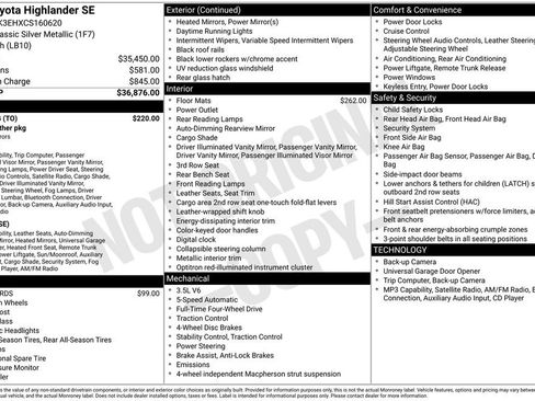 Used 2012 Toyota Highlander SE w/ Tow Pkg AWD/4WD image 10