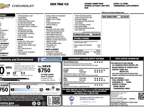Used 2025 Chevrolet Trax LS FWD image 4