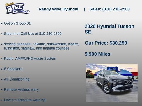 New 2026 Hyundai Tucson SE image 5