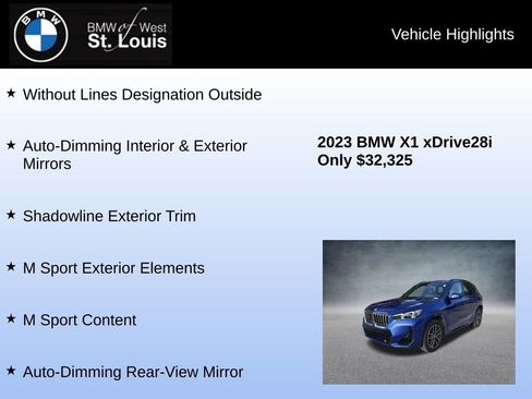 Used 2023 BMW X1 xDrive28i w/ M Sport Package image 24